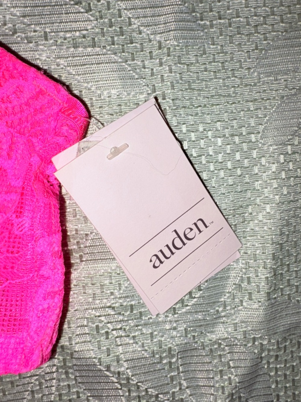 Auden Bright Hot Pink Lace Underwire Bra - Picture 3 of 6